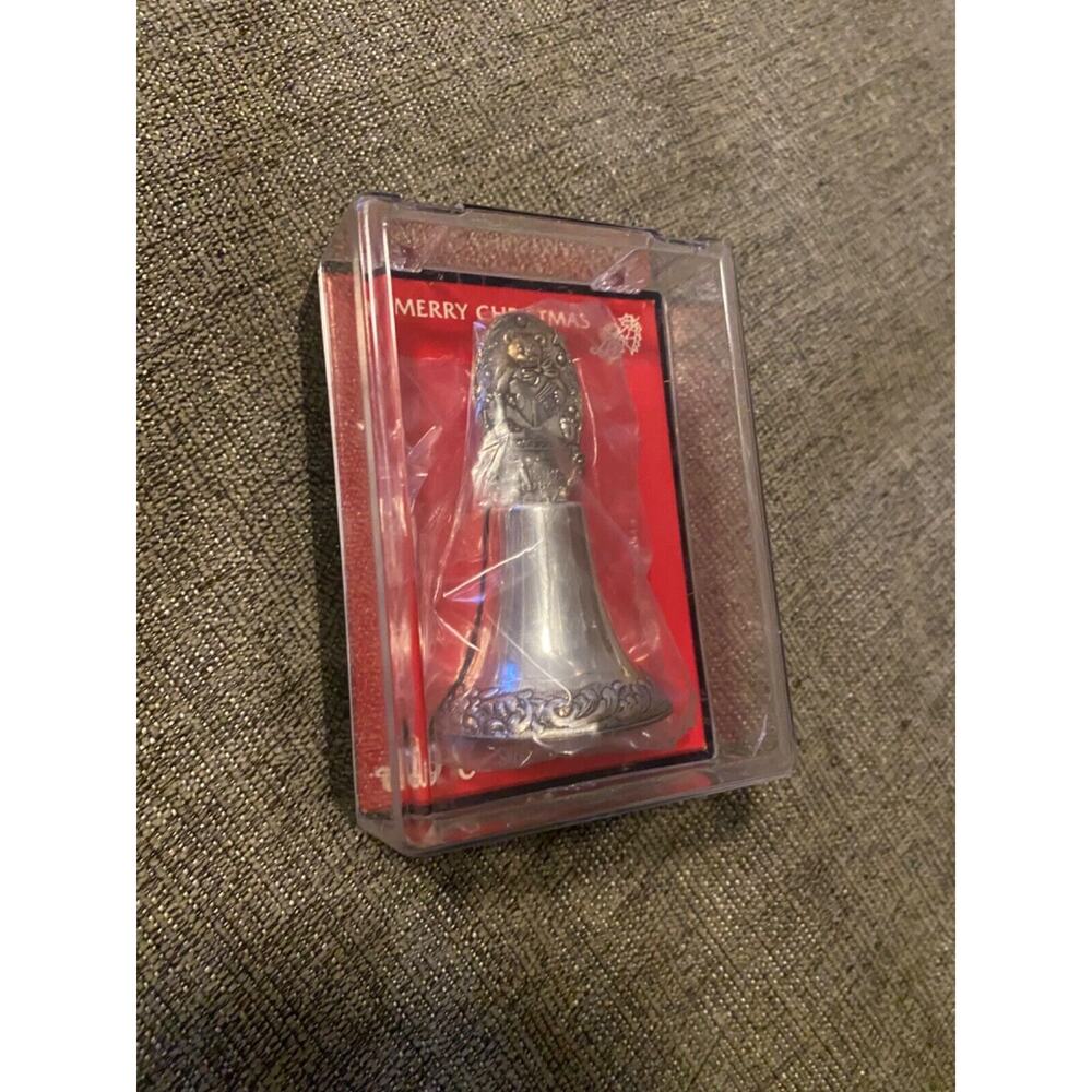 NEW Vintage Dutch Christmas Silver Plated Bell 1984 in original package